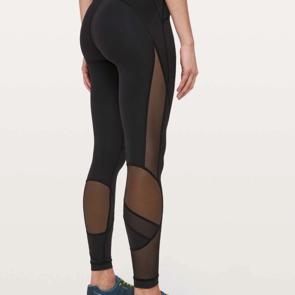Lululemon Clear The Court Tights Leggings Size 4 Black